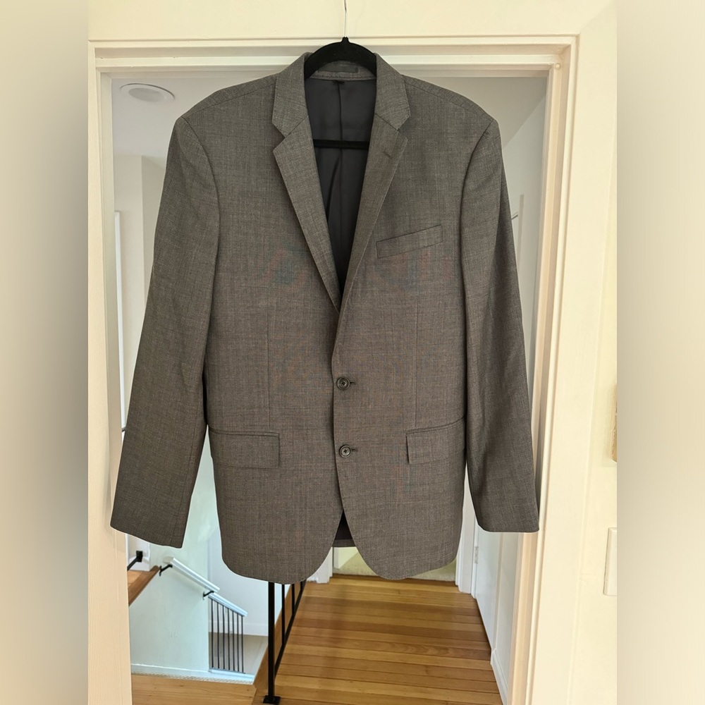 J. Crew Crosby suit jacket, size 39R, dark gray wool